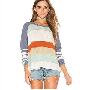 Free People Sunny Side striped long sleeve top